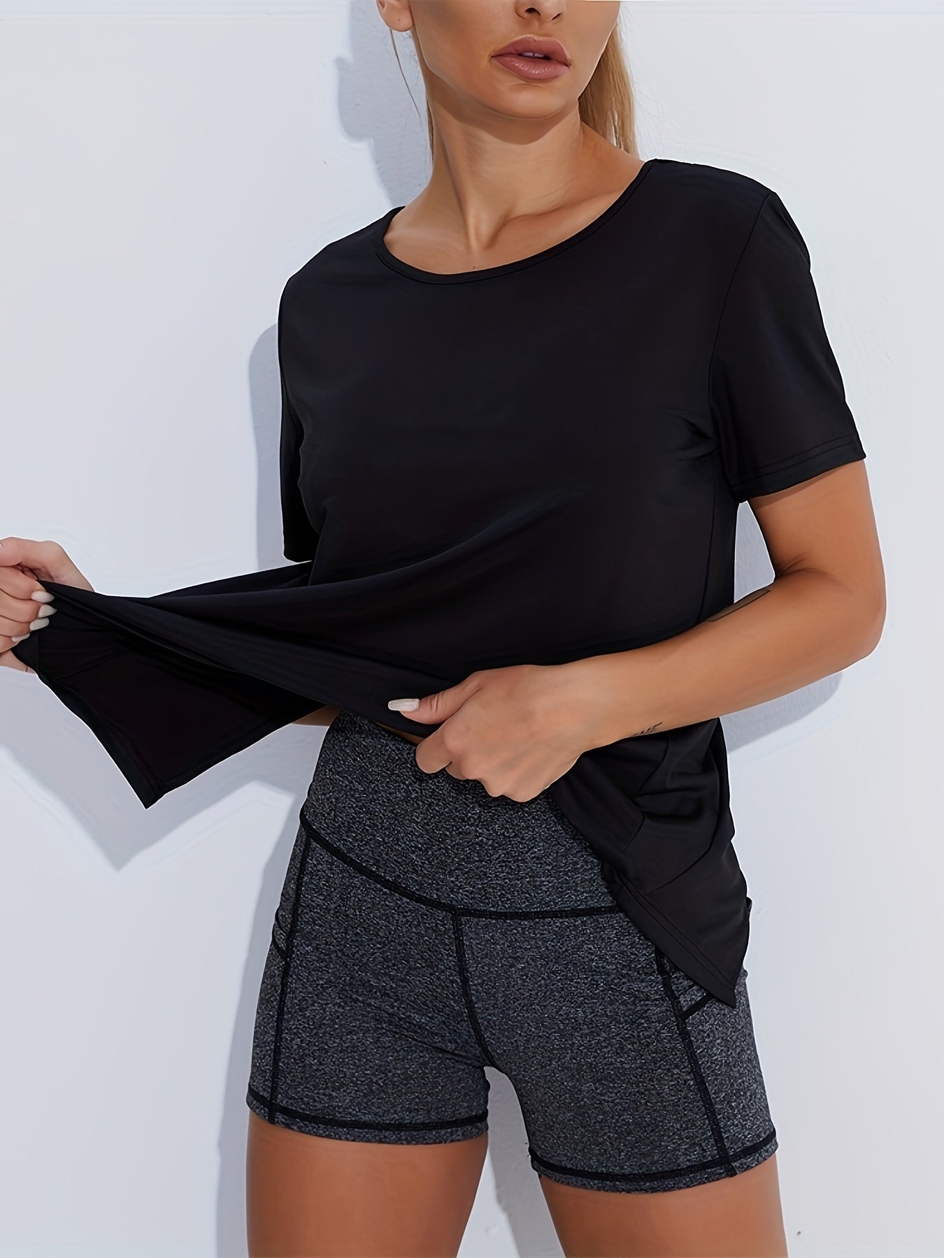 Women's Workout T-Shirt - Breathable Quick-Dry For Gym & Running