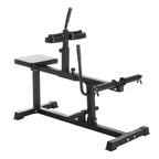 Steel Seated Calf Raise Machine Adjustable Leg Press Strength Training Gym Black