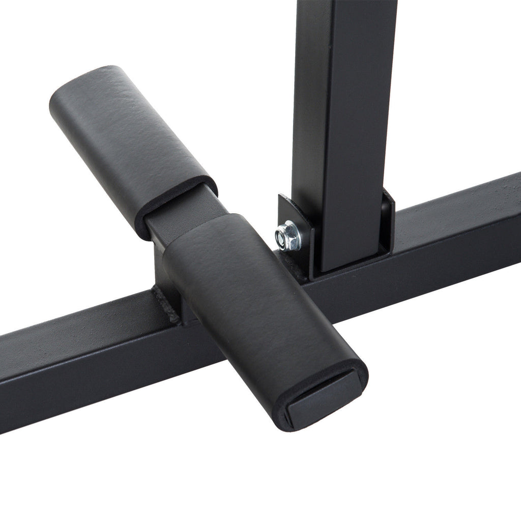 Steel Seated Calf Raise Machine Adjustable Leg Press Strength Training Gym Black