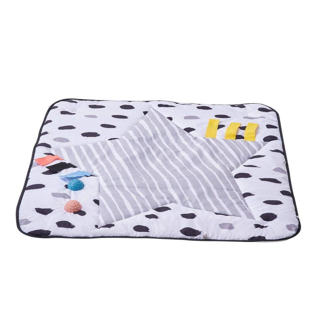 Baby Play Gym Mat Tummy Time Activity Mat With 6 Sensory Toys